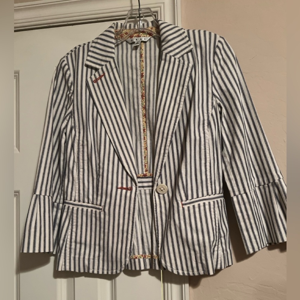Cabi striped blazer size 0